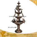 large beautiful copper garden 5 tier water fountain with 6 bowl birds
